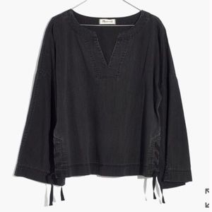 Madewell Denim Side Lace Top